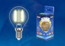 LED-G45-5W/WW/E14/CL/MB GLM10TR Лампа светодиодная. Форма «шар», прозрачная. Серия Multibright. Теплый белый свет (3000K) 100-50-10. - фото