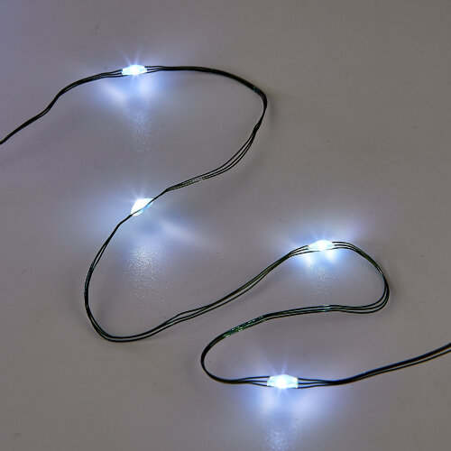 ULD-S20000-2000-DGA WHITE IP20 DEW Гирлянда светодиодная Роса, 200м, 2000 светодиодов, Белый свет, Провод зеленый - фото 6