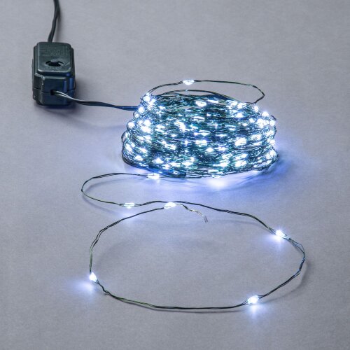 ULD-S20000-2000-DGA WHITE IP20 DEW Гирлянда светодиодная Роса, 200м, 2000 светодиодов, Белый свет, Провод зеленый - фото 7