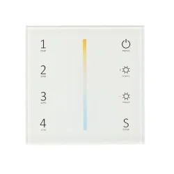 Сенсорная панель T12-1 White IC36 (220V, CCT, 4 zone, DMX512, RF 2.4GHz)