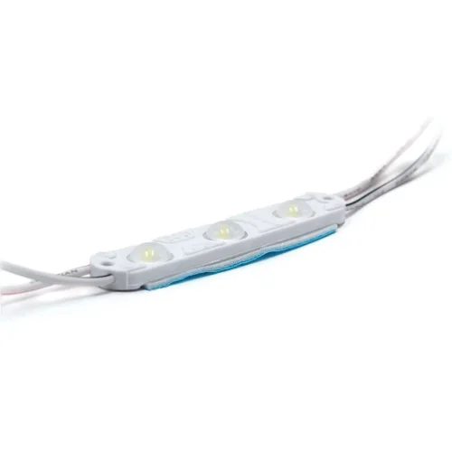 Светодиодный модуль 3LED 12В, 1W, 11000K, 109Lm, IP67. Фото 3.