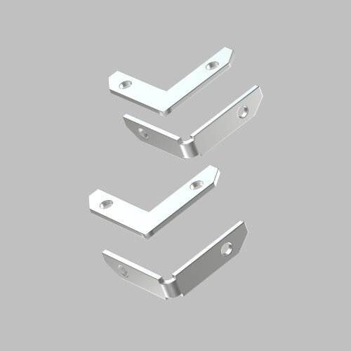 TR2027-AL Комплект угловых соединителей трека SMART ONE, алюминий.