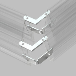 Комплект угловых соединителей трека SMART ONE, алюминий, Denkirs TR2027-AL
