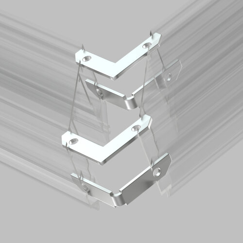 TR2027-AL Комплект угловых соединителей трека SMART ONE, алюминий. Фото 2