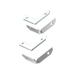 Комплект угловых соединителей трека SMART ONE, алюминий, Denkirs TR2027-AL