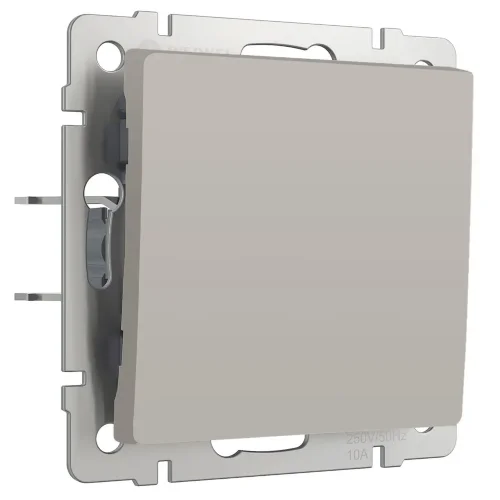 Выключатель одноклавишный проходной (дымчатый) W1212004 - фото