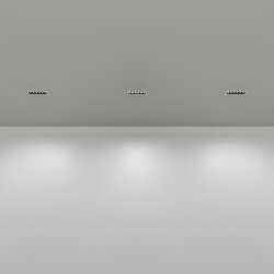 Встраиваемый светильник SPACE со светодиодом L126mm 220V 10W 38° 4000К IP20 белый/черный алюминий, Denkirs DK2514-WB