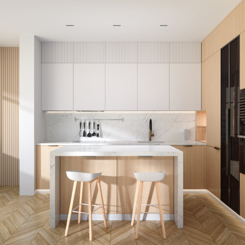 DK2514-WB Встраиваемый светильник SPACE со светодиодом L126mm 220V 10W 38° 4000К IP20 белый/черный алюминий. Фото 7