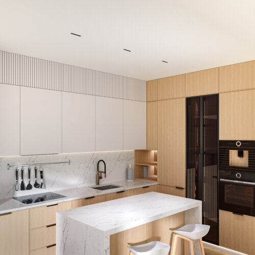 DK2514-WB Встраиваемый светильник SPACE со светодиодом L126mm 220V 10W 38° 4000К IP20 белый/черный алюминий. Фото 8