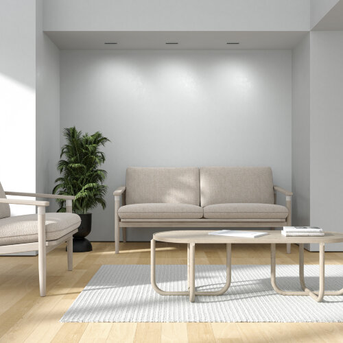 DK2514-WB Встраиваемый светильник SPACE со светодиодом L126mm 220V 10W 38° 4000К IP20 белый/черный алюминий. Фото 9