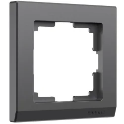 Рамка из поликарбоната на 1 пост Stark графит матовый W0011864