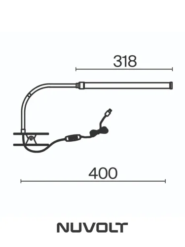 Настольный светильник NUVOLT LTBL-001B (Черный) - фото 11