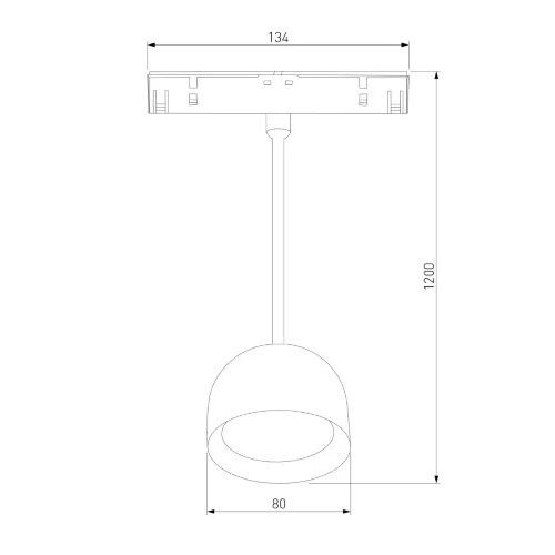 Slim Magnetic Трековый светильник 8W 4000K Uno (черный) 85126/01 - фото 8