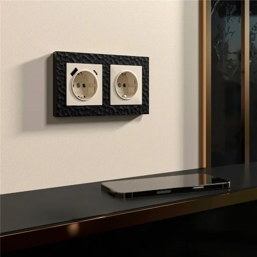 Рамка из поликарбоната на 2 поста Hammer черный W0022408 - фото 10