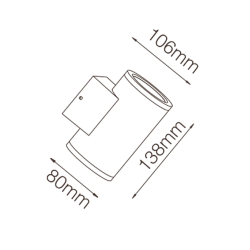 'Светильник ландшафтный,серый, CAMD-8304512F-DN 007836