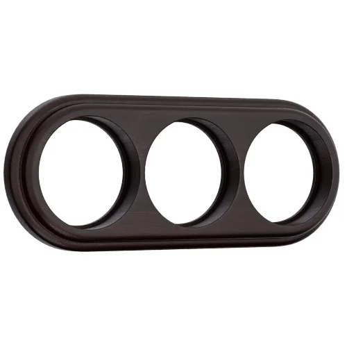 Рамка на 3 поста венге W0035226 - фото