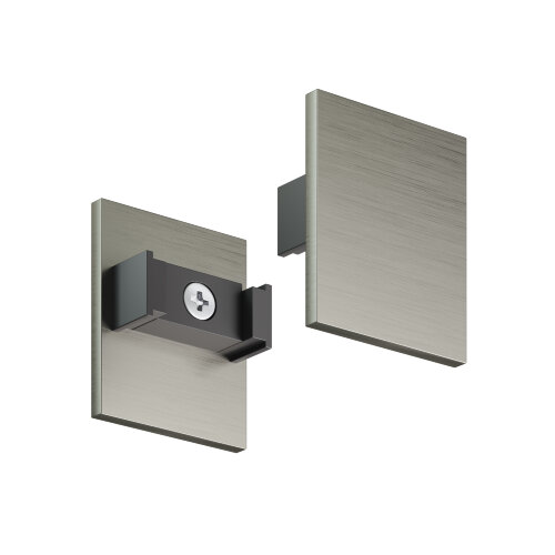 TR5735H-DN Торцевая заглушка высокая, для использования с экраном, для трека Shine, серия Base, комплект 2 шт, темный никель, алюминий. Фото 3