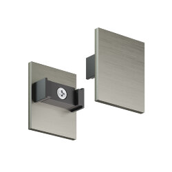 Торцевая заглушка высокая, для использования с экраном, для трека Shine, серия Base, комплект 2 шт, темный никель, алюминий, Denkirs TR5735H-DN