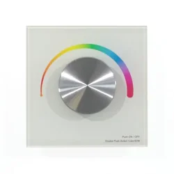 Панель T3-K White IC49 (12-24V, RGB, Rotary, RF 2.4GHz)