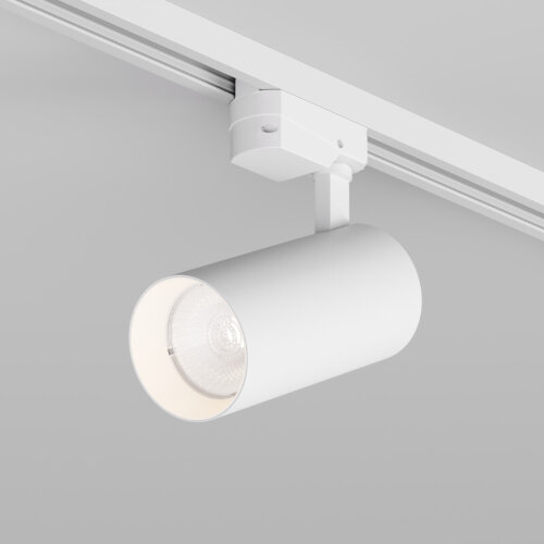 DK6453-WH Трековый светильник SOLID KOPER, 145мм, d70, 220V, LED 3000K, 24W, IP20, белый, алюминий.