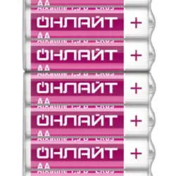 Элемент питания алкалиновый 90 636 OBT-ALK-LR6-BP12 (блист.12шт) ОНЛАЙТ 90636