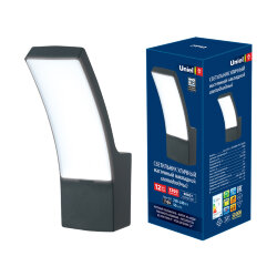 ULU-S70A-12W-4000K IP65 BLACK Светильник светодиодный уличный, Архитектурный накладной, Белый свет 4000K, Корпус черный.