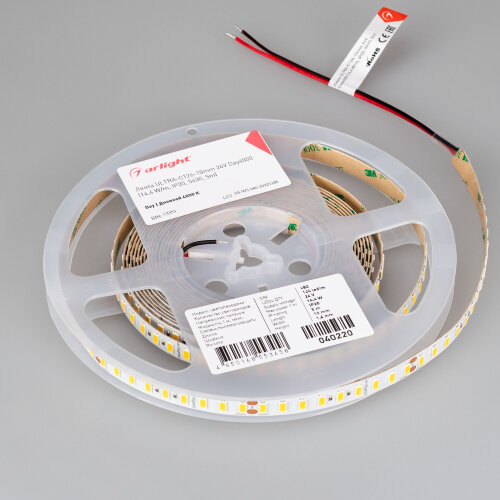 Светодиодная лента ULTRA-C126-10mm 24V Day4000 (14.4 W/m, IP20, 5630, 5m) (Arlight, высок.эфф.200 лм/Вт) - фото 2