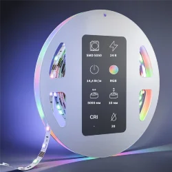 Светодиодная лента Ультра 24В 5050 14,4Вт/м Цветная (RGB) 5м IP 20 201139 (Белый) 201139