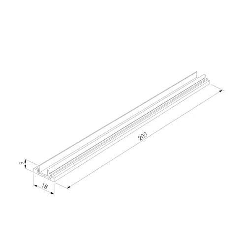 Brass Line  Декоративная накладка для шинопровода 20см латунь 85232/00 - фото 5