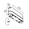 Адаптер к трековому светильнику Radity 115mm белый (Белый) TRA084FC-11SW - фото 2