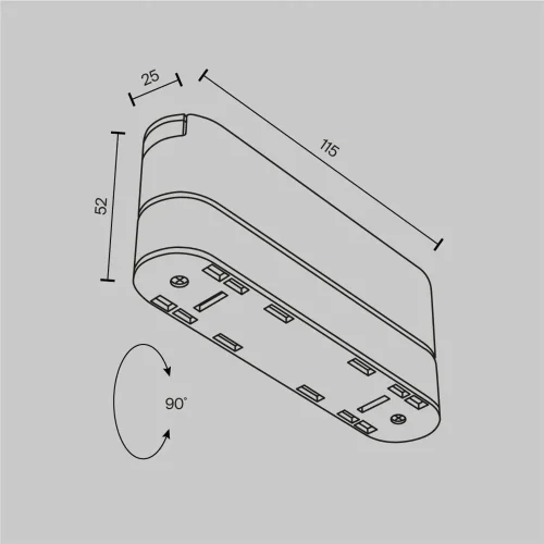 Адаптер к трековому светильнику Radity 115mm белый (Белый) TRA084FC-11SW - фото 10