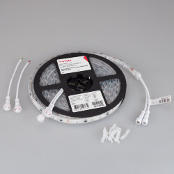 Светодиодная лента герметичная SPI-PFS-В60-12mm 12V RGB-РХ3 (14.4W/m, IP68, 5060, 5m) (Arlight, бегущий огонь) 026155(3)