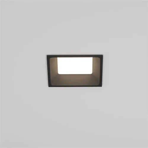 Встраиваемый светильник Okno 3000-4000-6000K 8Вт 100° IP 44 (Черный) - фото 4