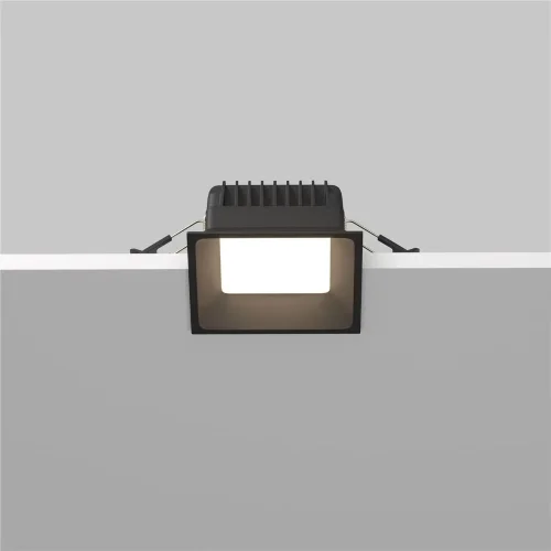 Встраиваемый светильник Okno 3000-4000-6000K 8Вт 100° IP 44 (Черный) - фото 5