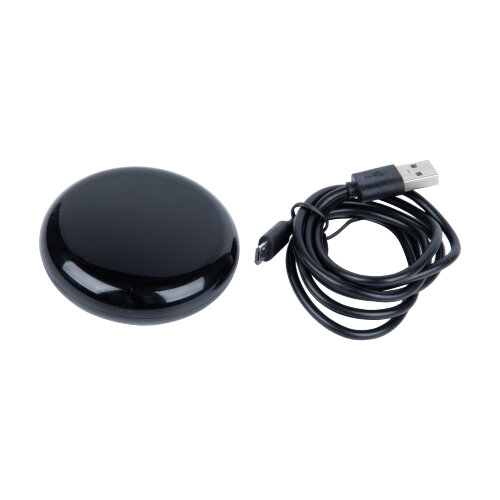 ULC-A700 18M-WF BLACK Умный ИК-пульт Wi-Fi, универсальный, micro-USB 5V в-к, 18м, Черный, Голосовое управление+приложение UnielSmart, TM Uniel - фото 1