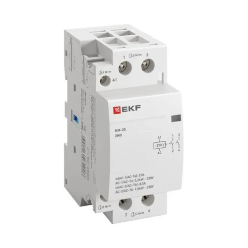 Контактор модульный КМ 25А 2NО (2 мод.) EKF km-2-25-20 - фото