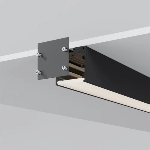 Радиусный профиль 35x35 линейный черный 2.5м (Черный) - фото 4