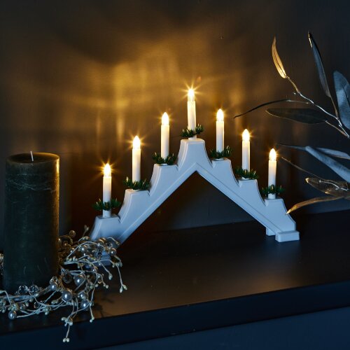 ULD-L7101-007-SWA WARM WHITE IP20 WHITE BRIDGE Фигура светодиодная Новогодняя горка, 39.5х30.5см, 7 светодиодов, Теплый белый свет, Корпус белый, Материал пластик, TM Uniel - фото 7