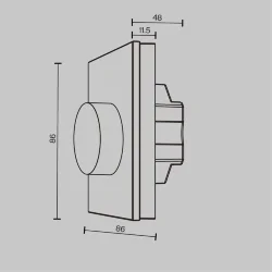 Роторная панель управления RF двухканальная 12-48В Комбинированная (MIX) 480Вт (Белый) 711025