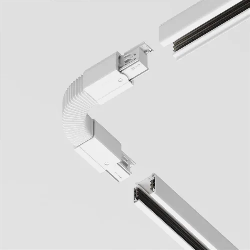 Коннектор гибкий Trinity белый (Белый) - фото 4