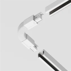 Коннектор гибкий Trinity белый (Белый)