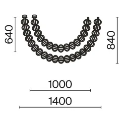 Подвесной светильник Golden Cage 3000К 117Вт (Золото)