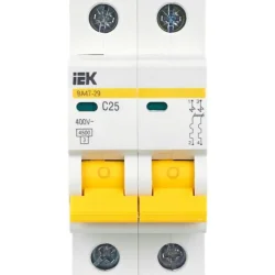 Выключатель автоматический модульный 2п C 25А 4.5кА ВА47-29 KARAT IEK MVA20-2-025-C