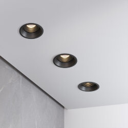 Светильник встраиваемый Punto черный 25016/01