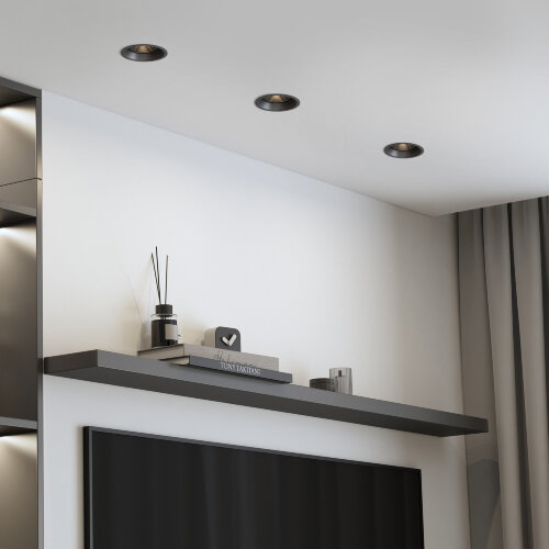 Светильник встраиваемый Punto черный - Фото 5