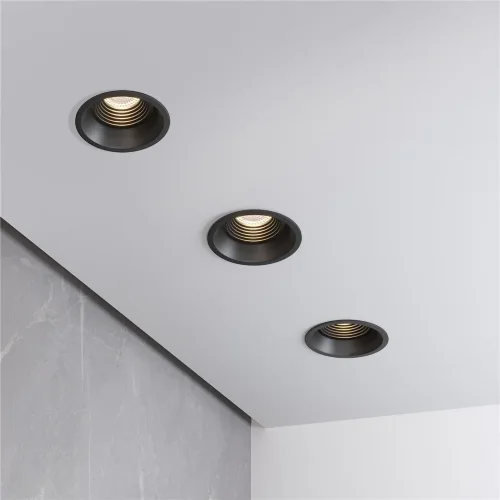 Светильник встраиваемый Punto черный 25016/01 - фото 5