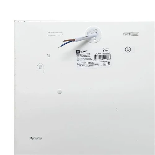 Светильник светодиодный ДВО-1001 30Вт 6500К IP40 595х595х40 опал панель EKF LPL-1001-O-30-6500-40 - фото 4