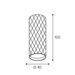 Светильник WOLTA WSL-MR11/17BG под лампу MR11 с цоколем GU10 Черный / золотой PICCOLE