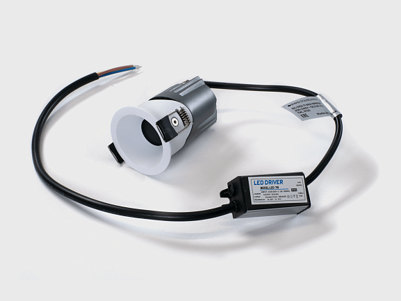 'Светильник встраиваемый 7Вт 55° IP65 белый 3000К поворотный RC-D52-7-WH-WW65. Фото 4