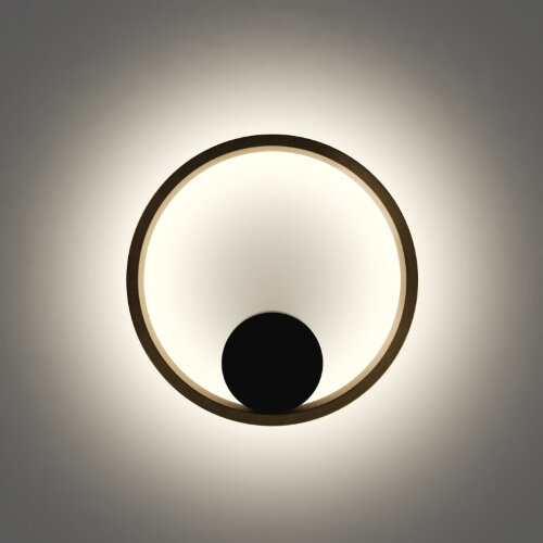 DK5060-BK+SG Бра ORBIT, IP20, 3000К, LED, 10 Вт, черный + сатинированное золото, алюминий. Фото 4